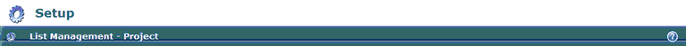 List Management Header